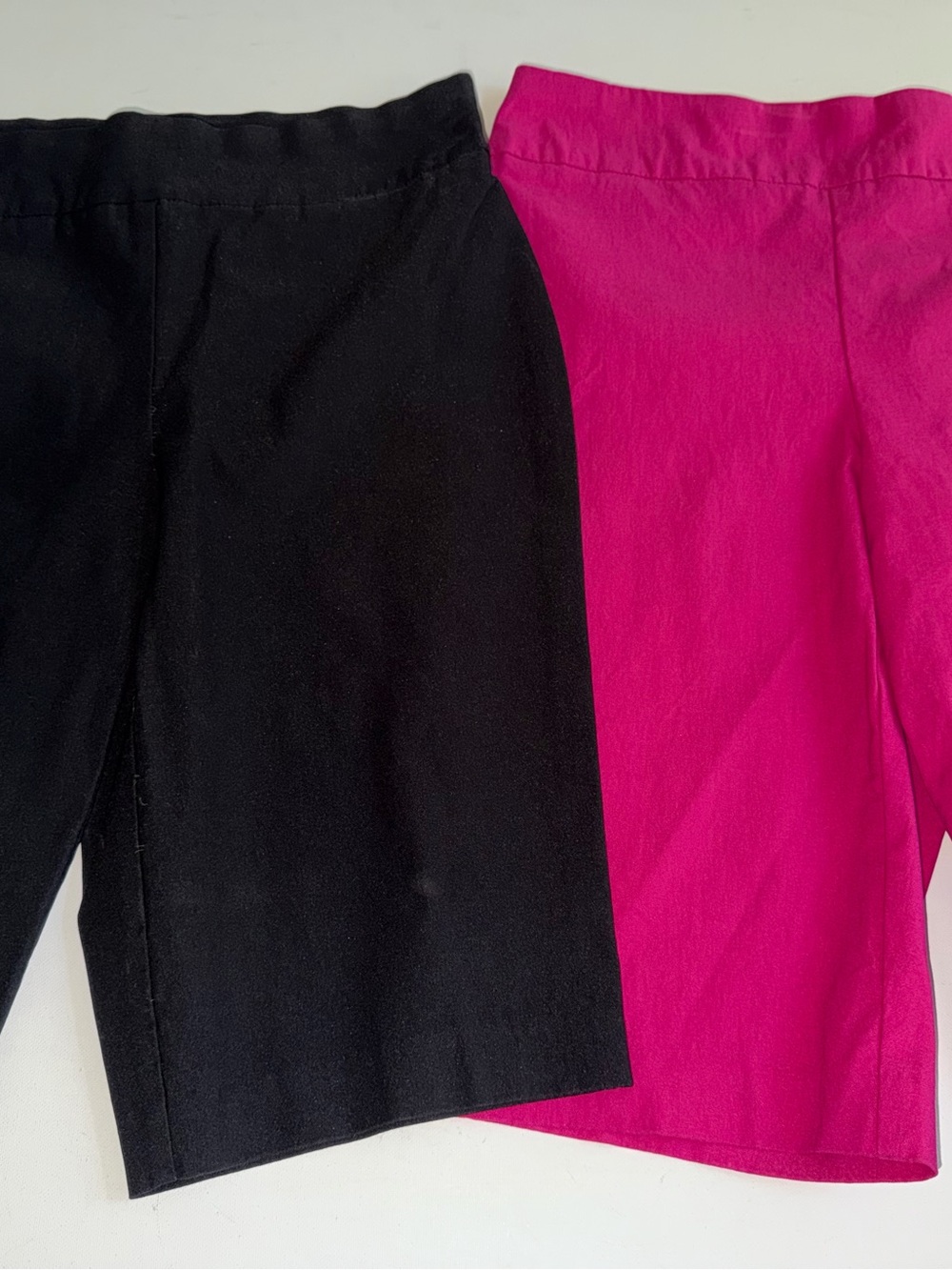 Chico’s Bundle Lot of 2 Brigitte So Slimming Shorts 13” Black & Pink Size 8